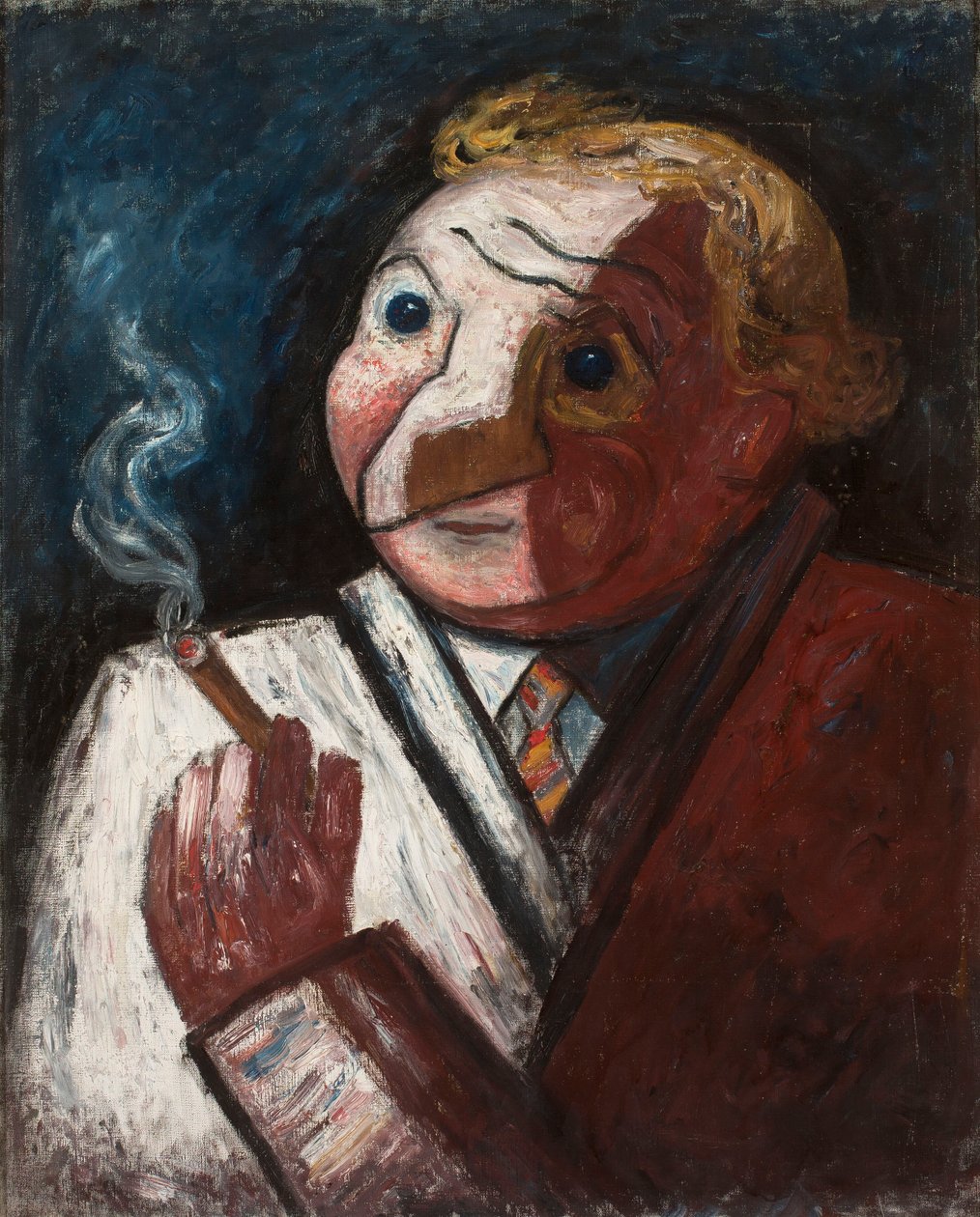 Hombre con cigarro (Stéphane Manier) de Tadeusz Makowski