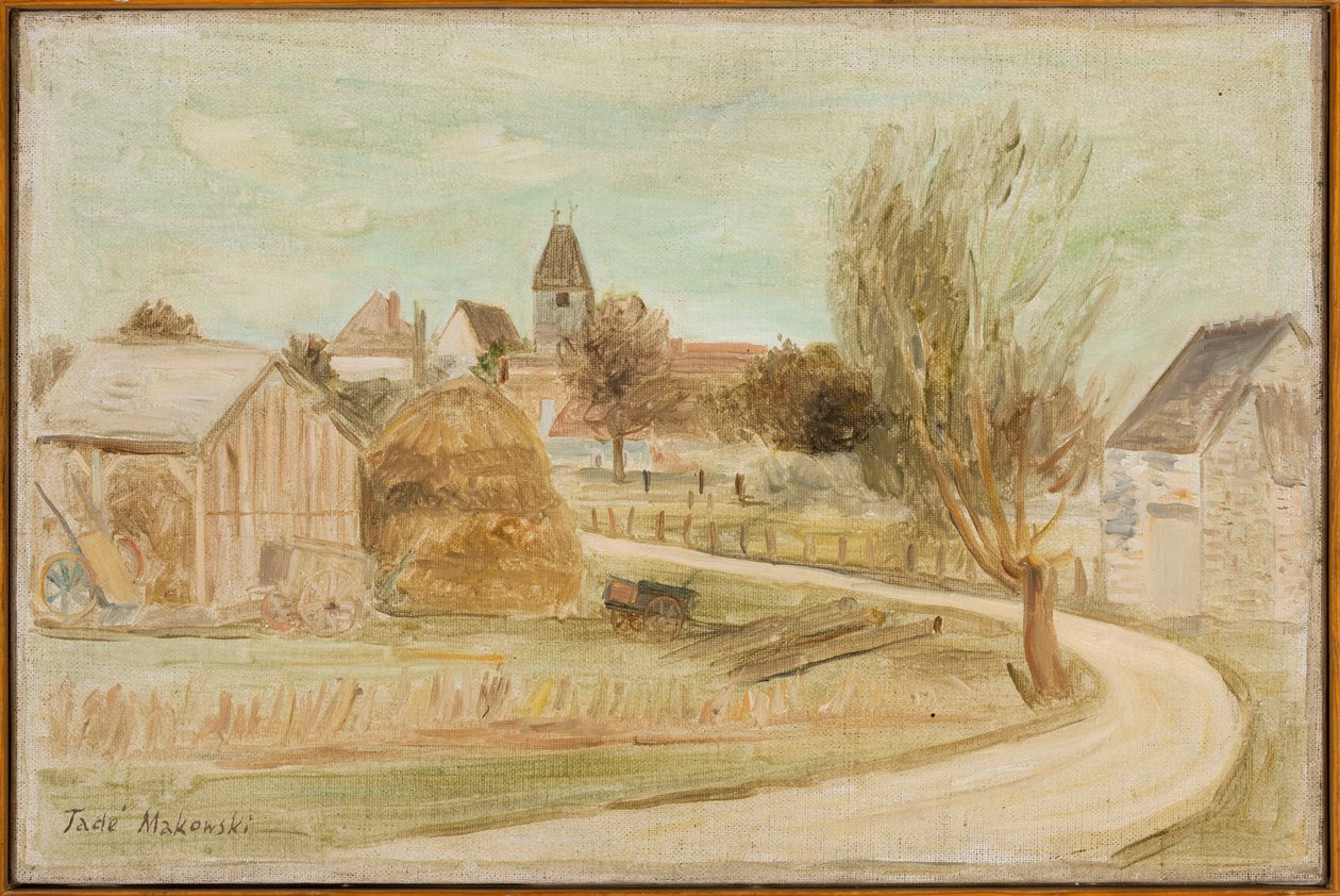 En las afueras del pueblo de Tadeusz Makowski