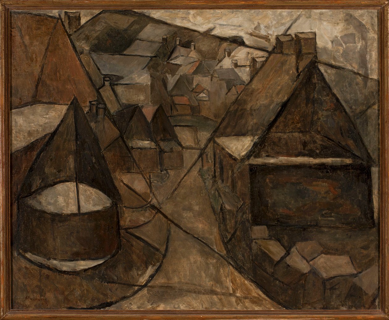Paisaje bretón con un pozo de Tadeusz Makowski