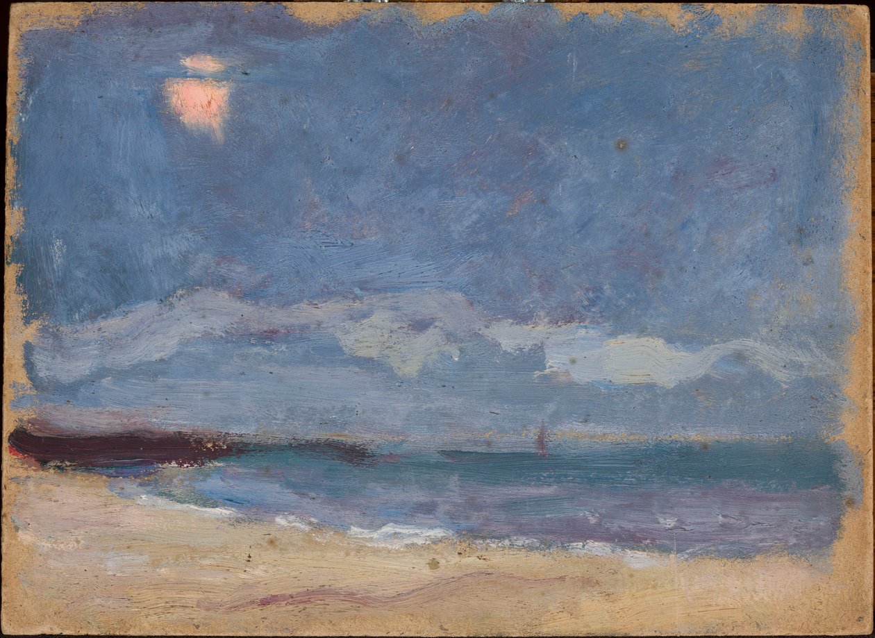 Paisaje marino (el sol detrás de una nube) de Tadeusz Makowski