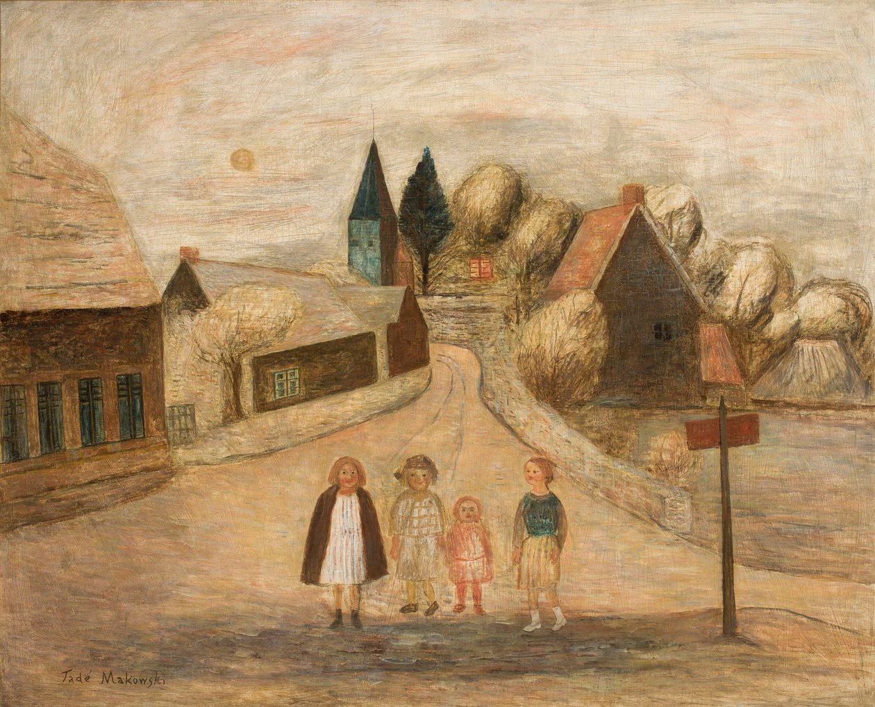 Paisaje normando (Breuilpont) de Tadeusz Makowski