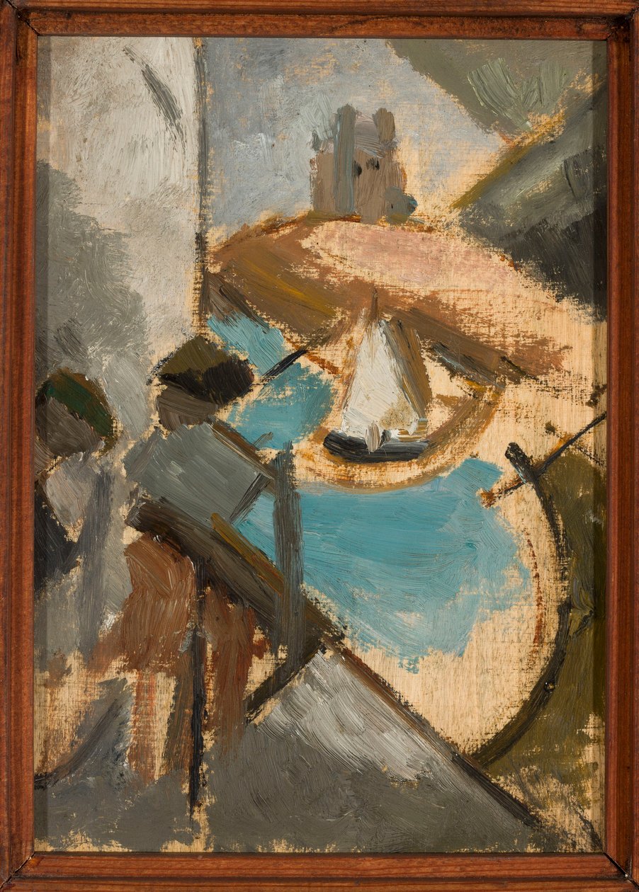Paisaje con un velero de Tadeusz Makowski