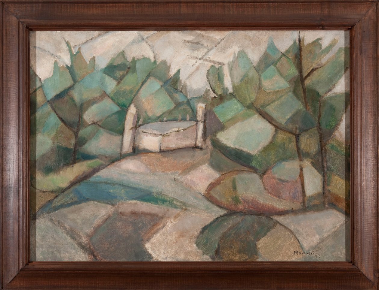 Paisaje verde de Tadeusz Makowski