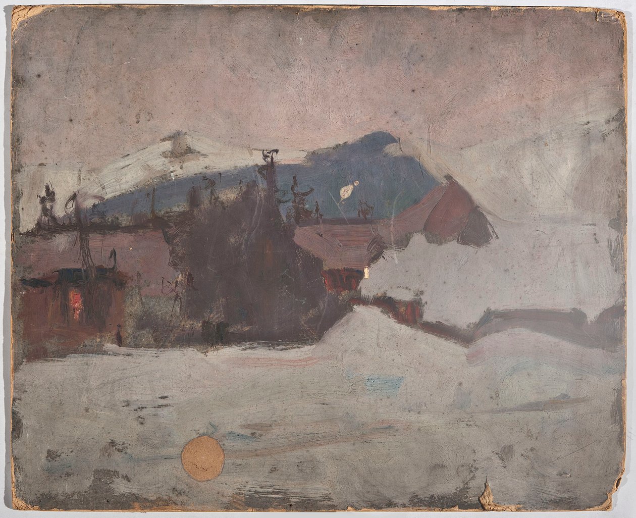 Paisaje invernal de Tadeusz Makowski