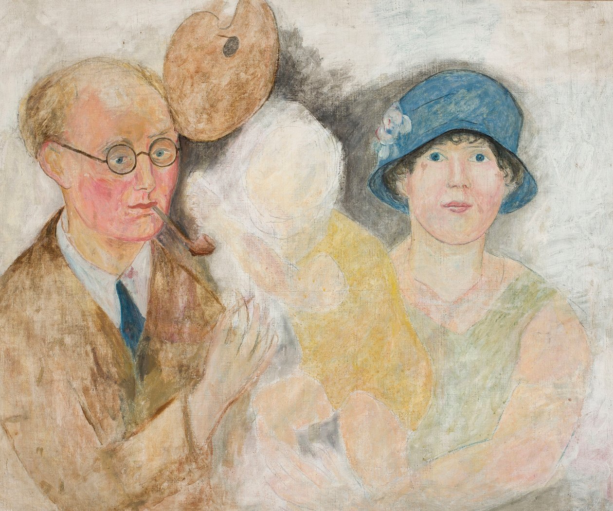 Retrato del pintor con su familia (M. Gromaire) de Tadeusz Makowski