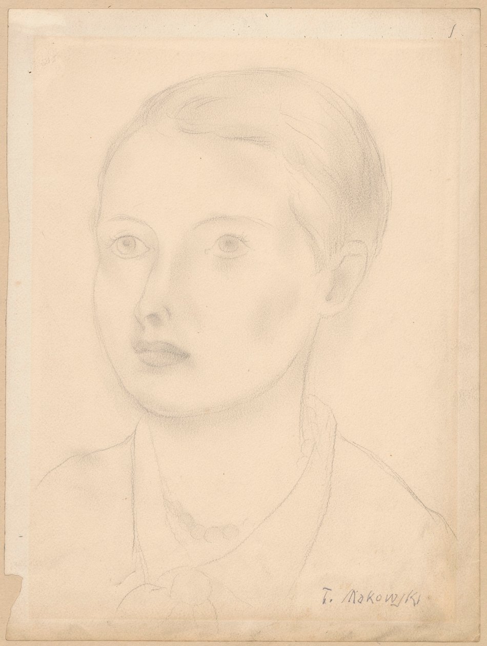 Retrato de una joven de Tadeusz Makowski