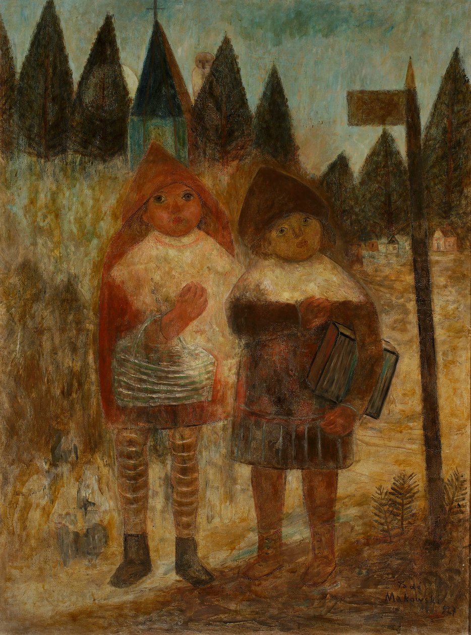 Regreso de la escuela de Tadeusz Makowski