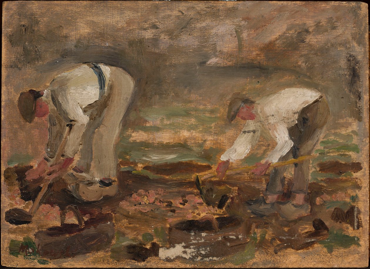 Trabajo en el campo de Tadeusz Makowski