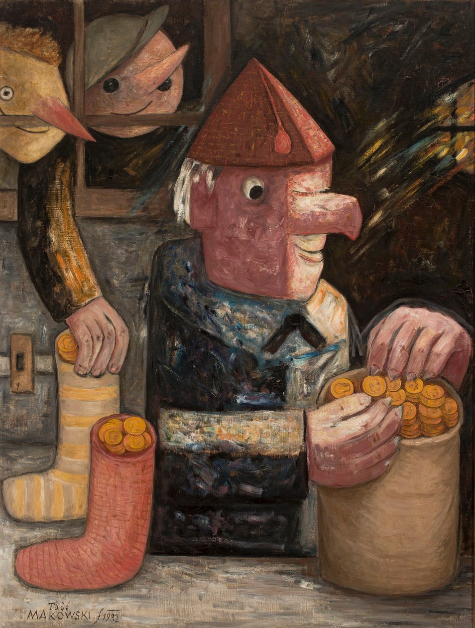 El avaro de Tadeusz Makowski