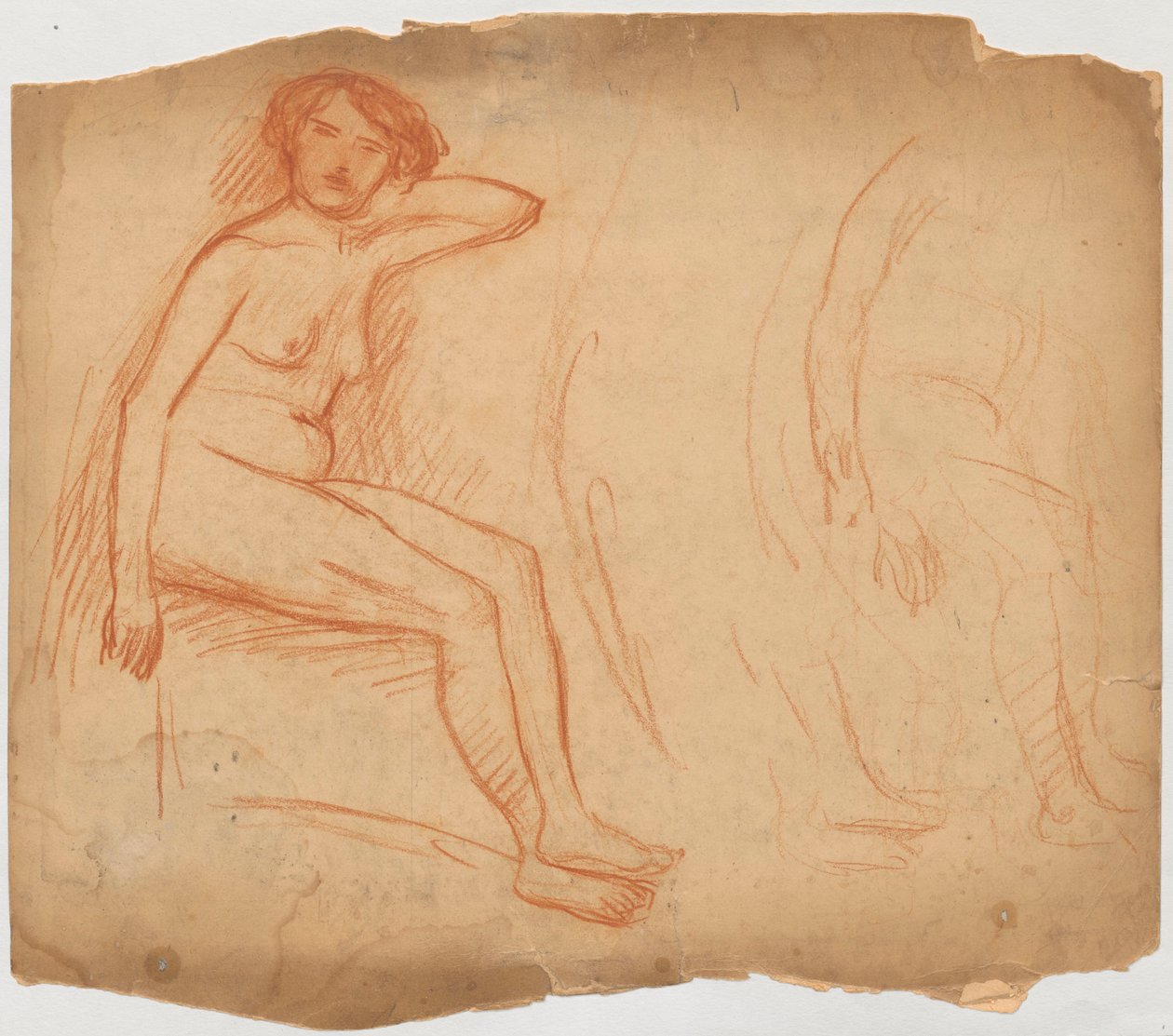 Studie einer sitzenden Frau de Tadeusz Makowski