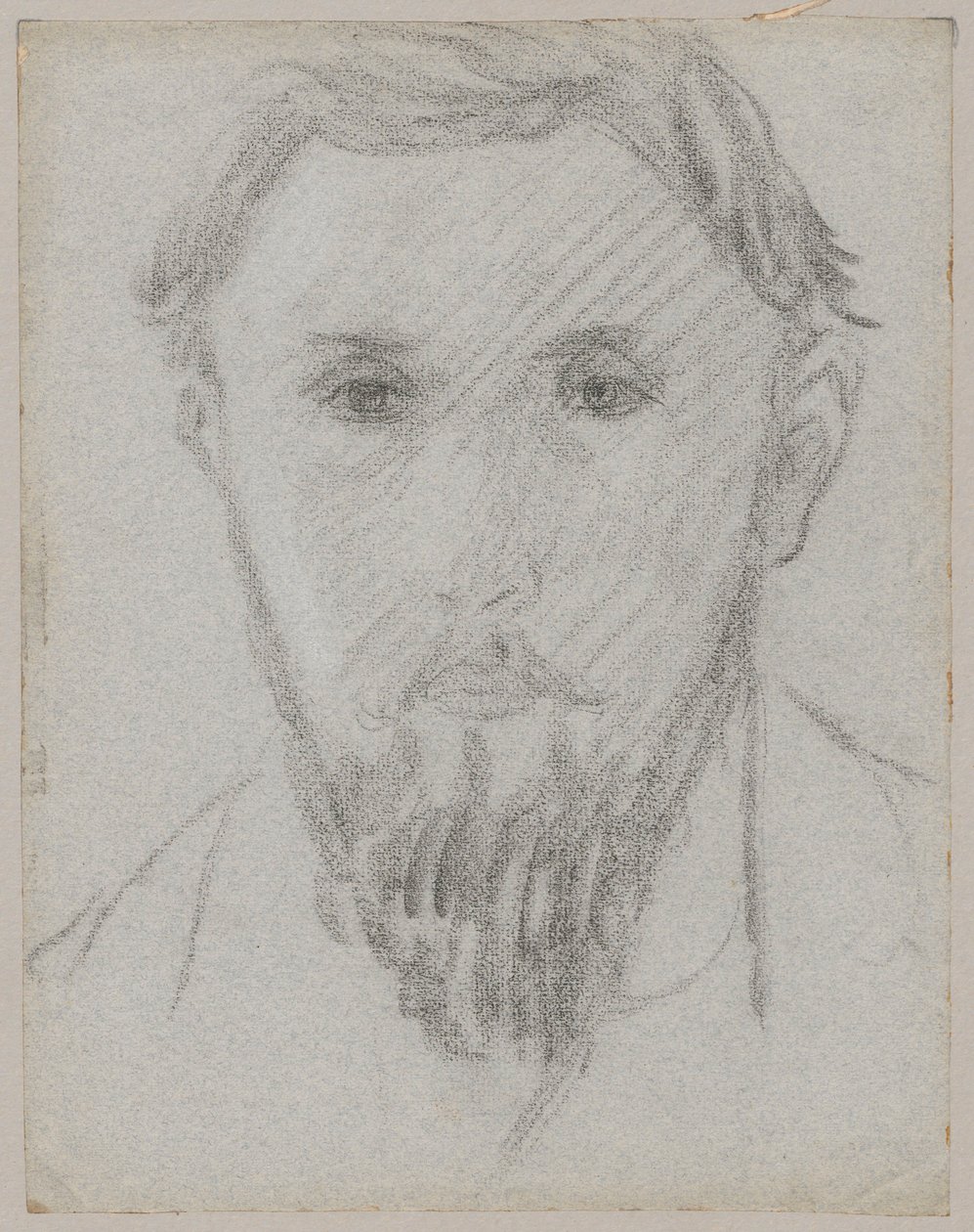 Estudio de retrato de un joven con barba de Tadeusz Makowski