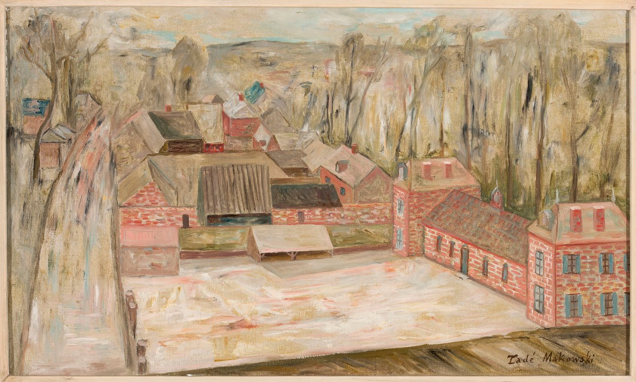 Vista de una pequeña ciudad de Tadeusz Makowski