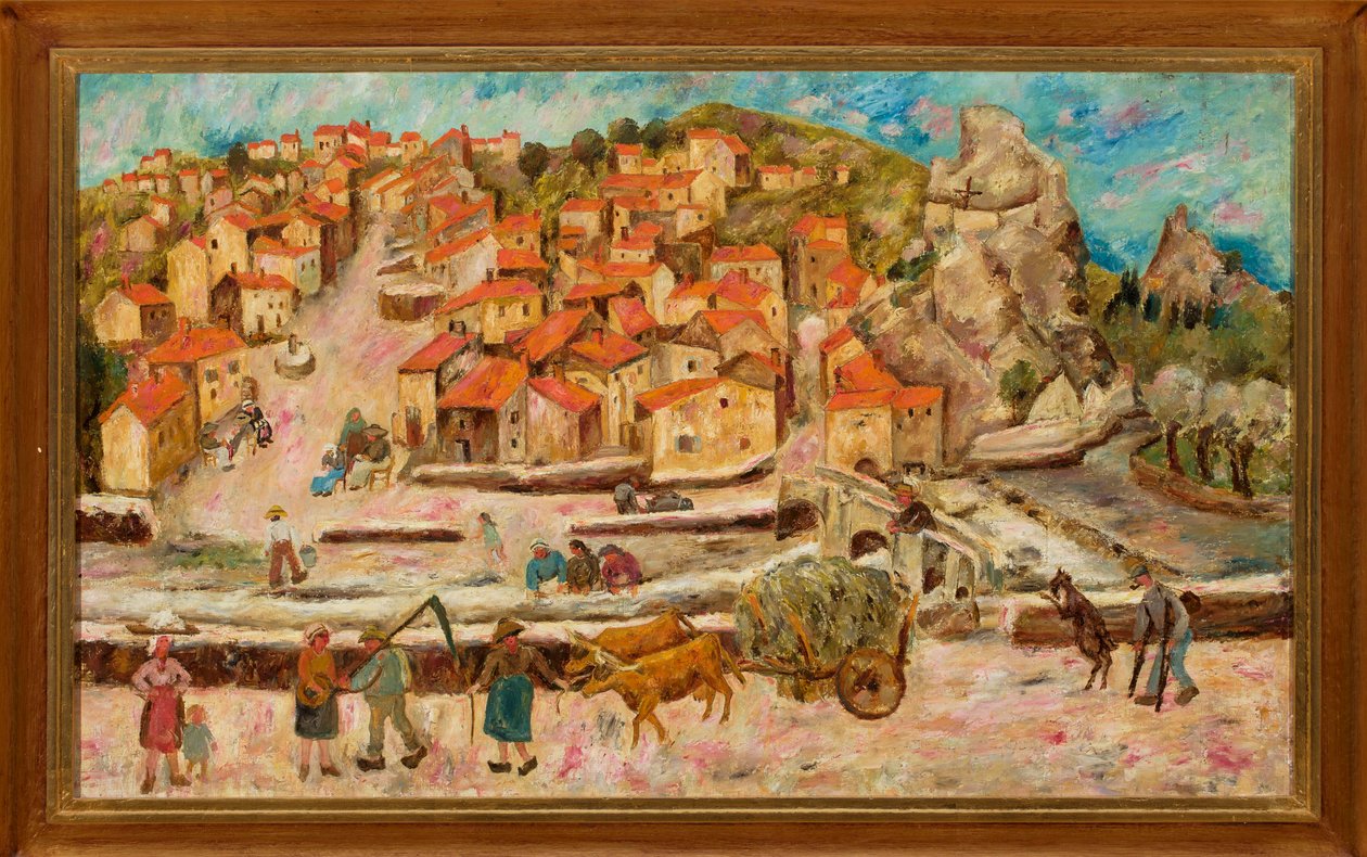 Vista desde el puente en Espaly de Tadeusz Makowski