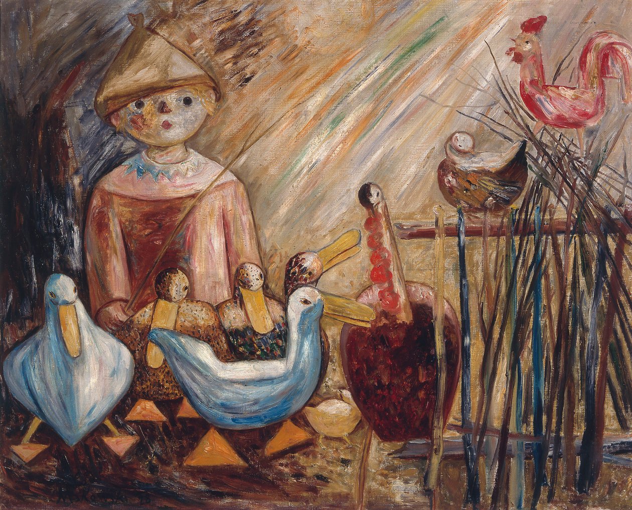 Patio rural de Tadeusz Makowski