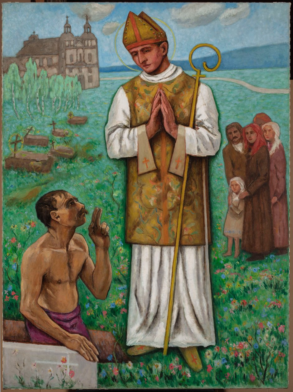 La resurrección de Piotrowin de Tadeusz Makowski