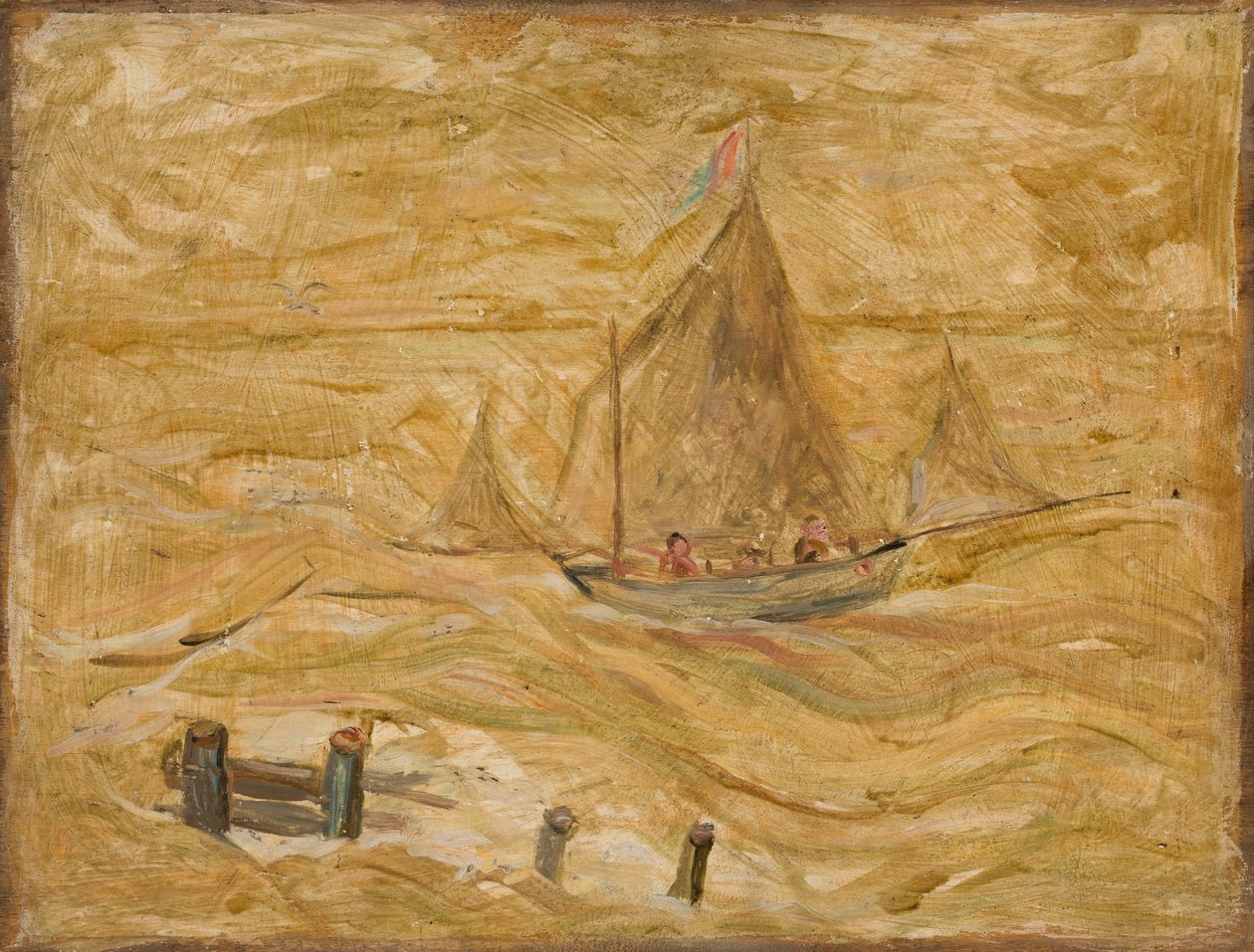 Velero en el mar de Tadeusz Makowski