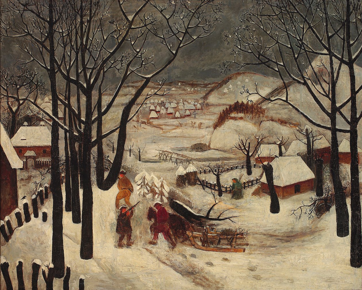 Invierno de Tadeusz Makowski