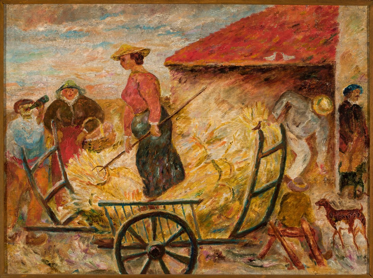 Recogida de cereales de Tadeusz Makowski