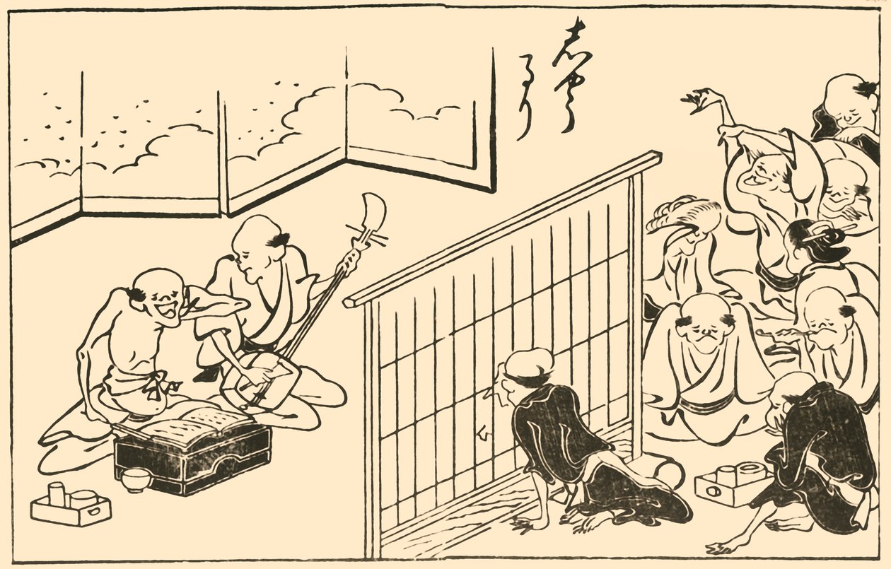 Músicos, 1793, 1924 de Takehara Shunchosai