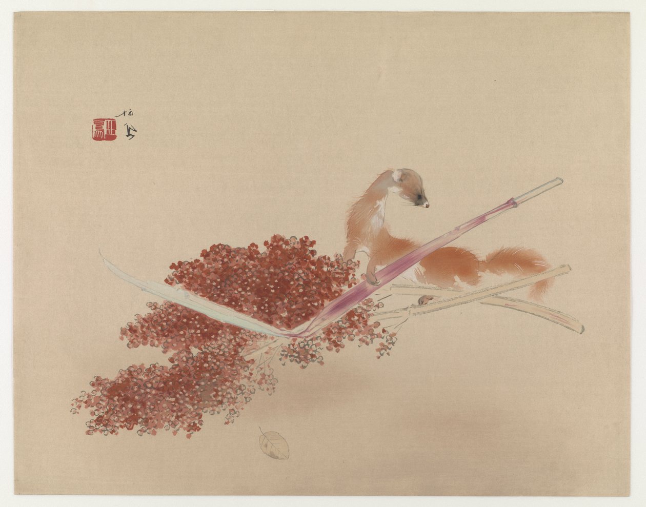 Obras Maestras de Seihô: Hurón y Mijo de Takeuchi Seiho