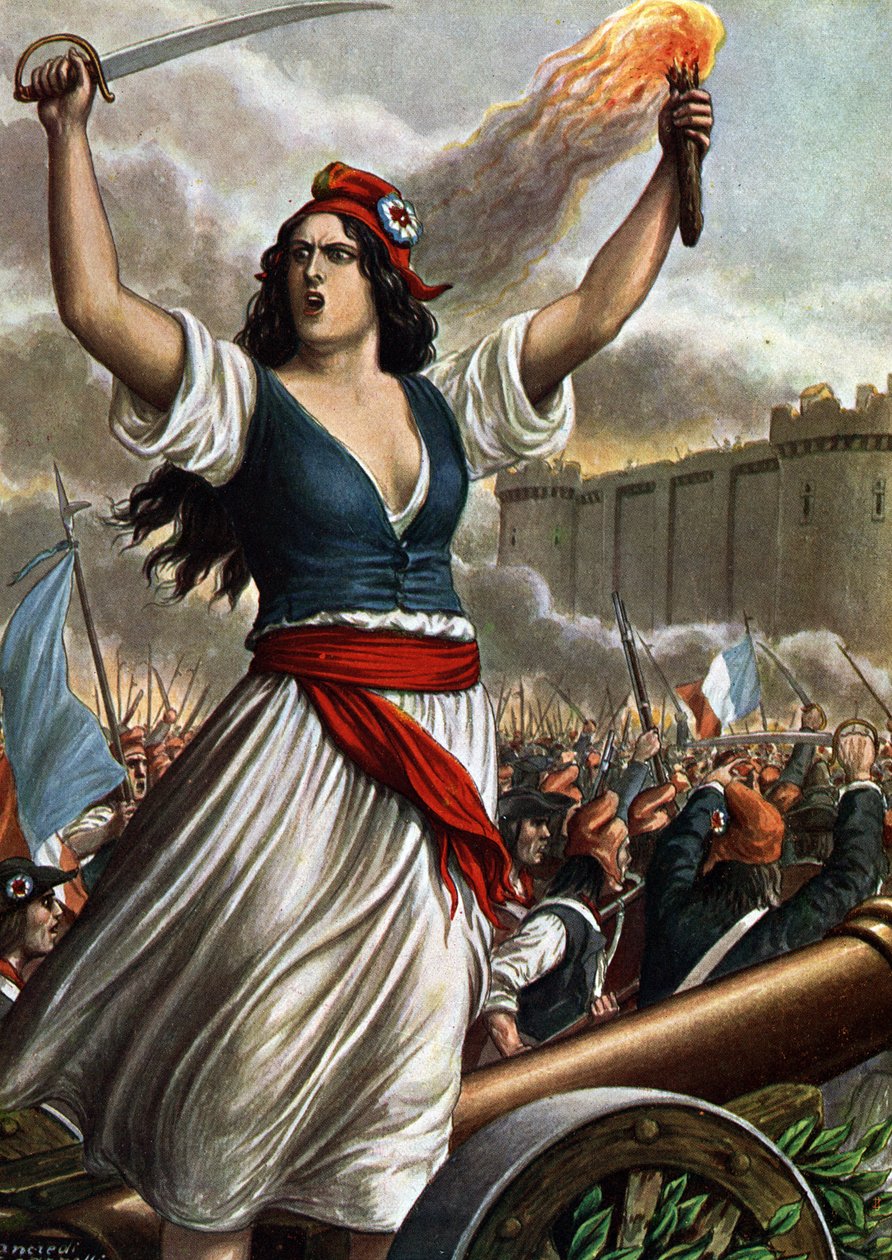 Revolución Francesa de 1789: el asalto a la Bastilla el 14 de julio de Tancredi Scarpelli