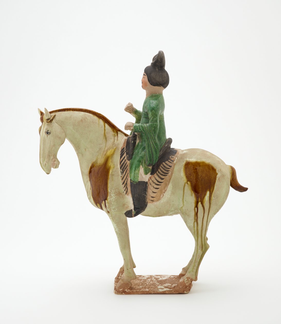 Hombre a caballo, Dinastía Tang, c.700-750 de Tang Dynasty Chinese School