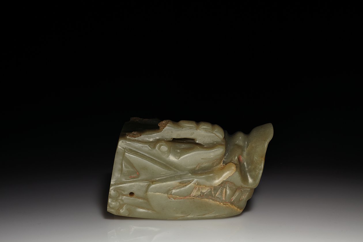 La Cabeza de Dragón de Jade Junkunc de Tang Dynasty Chinese School
