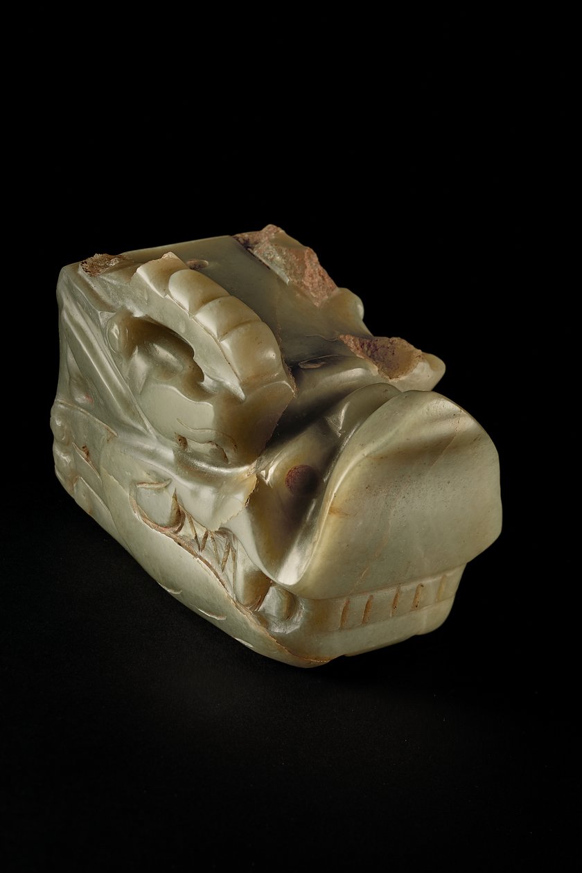 La Cabeza de Dragón de Jade Junkunc de Tang Dynasty Chinese School
