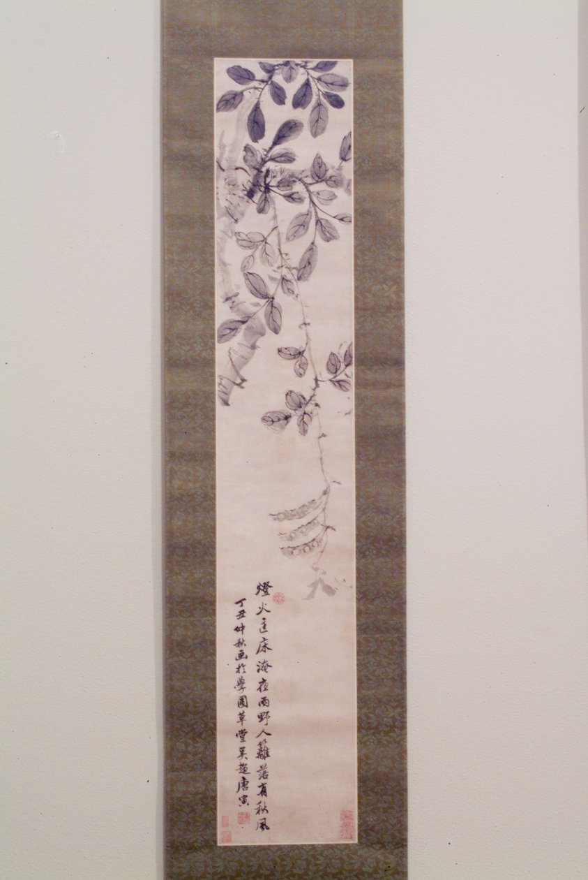 Pea Vine And Autumn Tree (tinta sobre papel) de Yin Tang