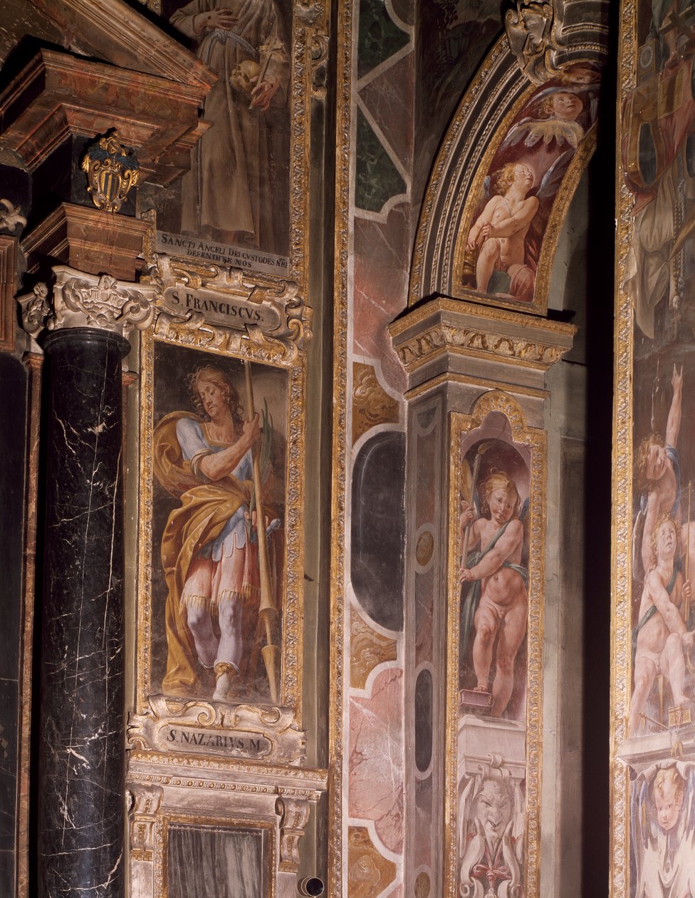 Frescos en la Capilla del Ángel Guardián de Tanzio da Varallo