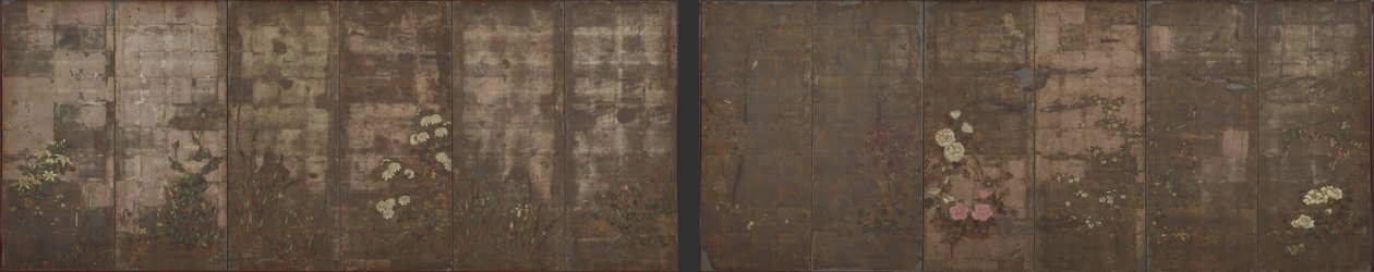 Flores de las estaciones, 1600-1630 de Tawaraya Sotatsu