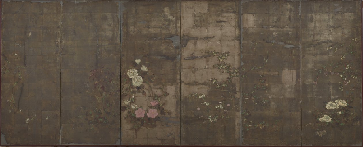 Flores de las estaciones, 1600-30 de Tawaraya Sotatsu
