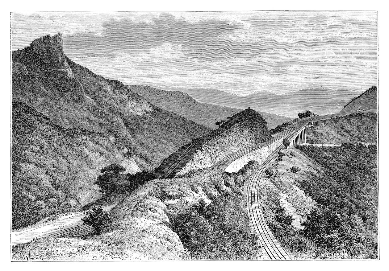 El Bhor Ghat, cerca de Khandala, India, 1895 de Taylor