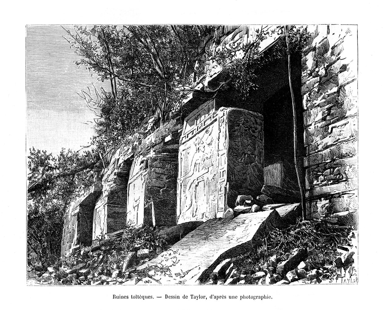 Ruinas toltecas, México, siglo XIX de Taylor