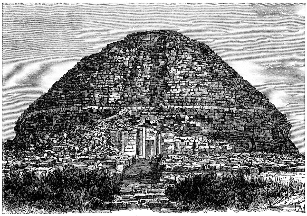 Tumba de la Dama Cristiana, Kolea, Argelia, c1890 de Taylor