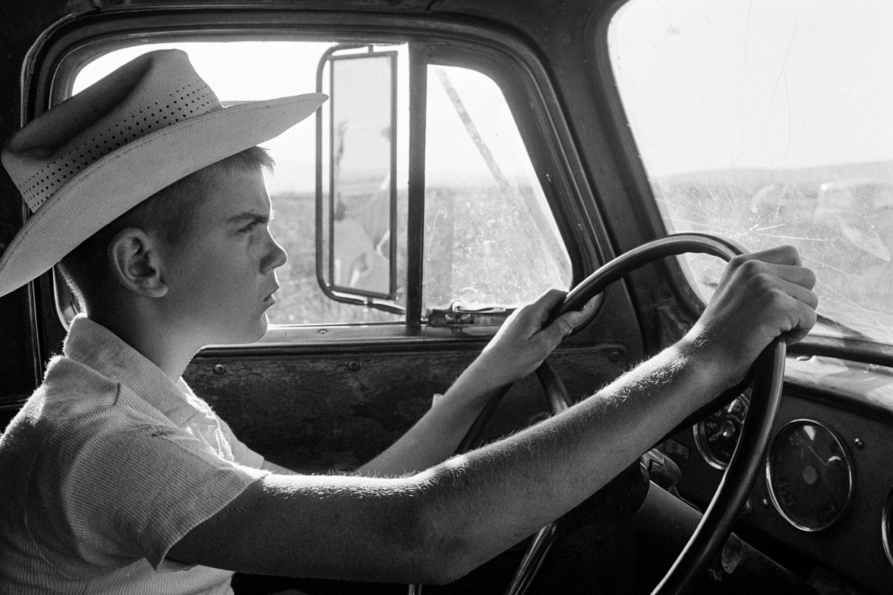 El agricultor familiar Ed Ker, del rancho A.M. Ker, es un granjero que cultiva... de Ted Spiegel