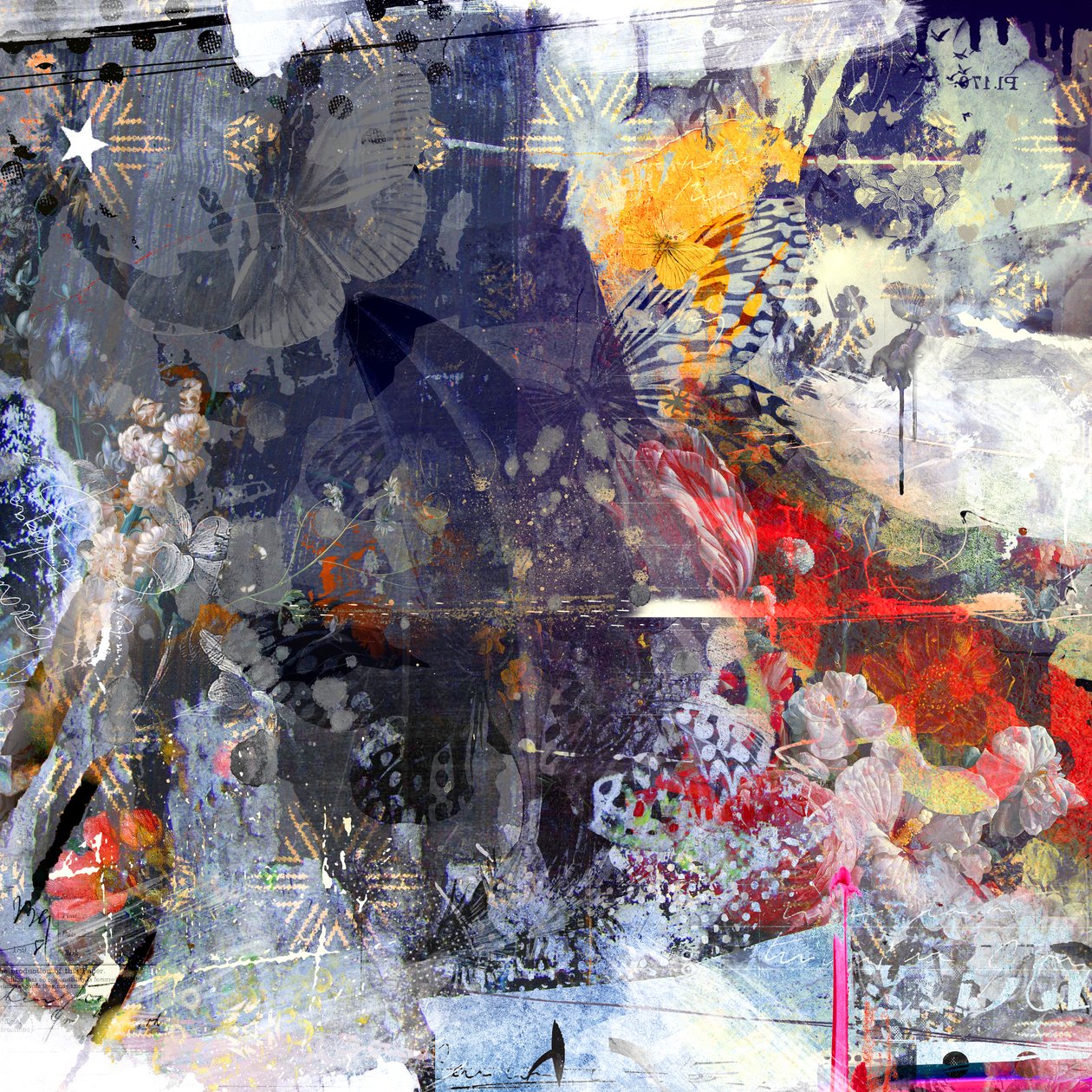 Fall from grace, 2015 (técnica mixta sobre lienzo) de Teis Albers