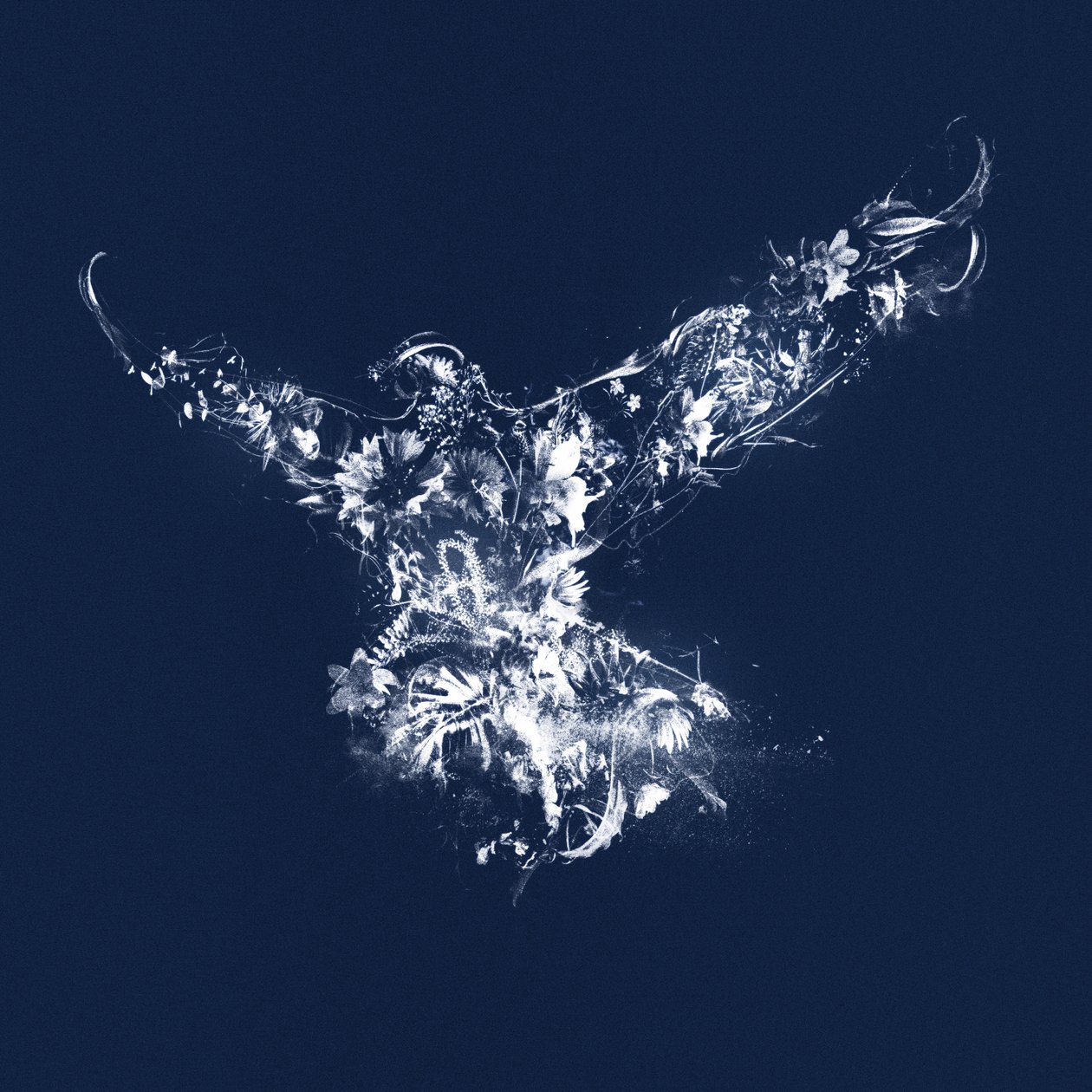 En vuelo, 2019 (Collage sobre lienzo) de Teis Albers