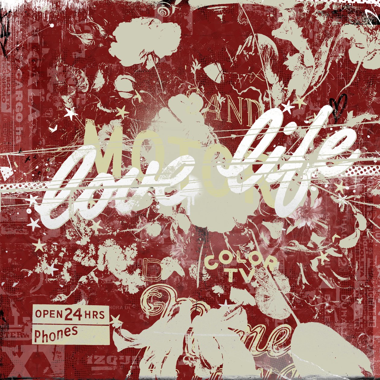 Love Life, 2015 (Collage sobre lienzo) de Teis Albers
