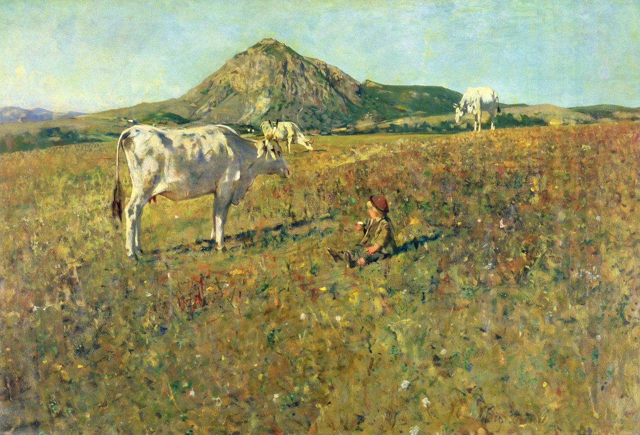 Pasto en Pietramala de Telemaco Signorini