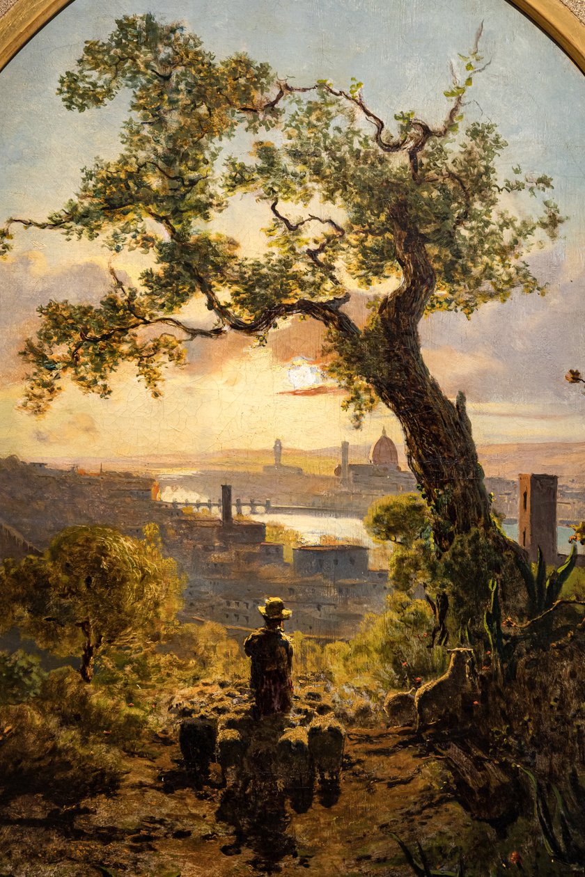 Paisaje de Florencia desde la colina de San Miniato de Telemaco Signorini
