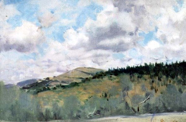 Escena matutina cerca de Settignano de Telemaco Signorini