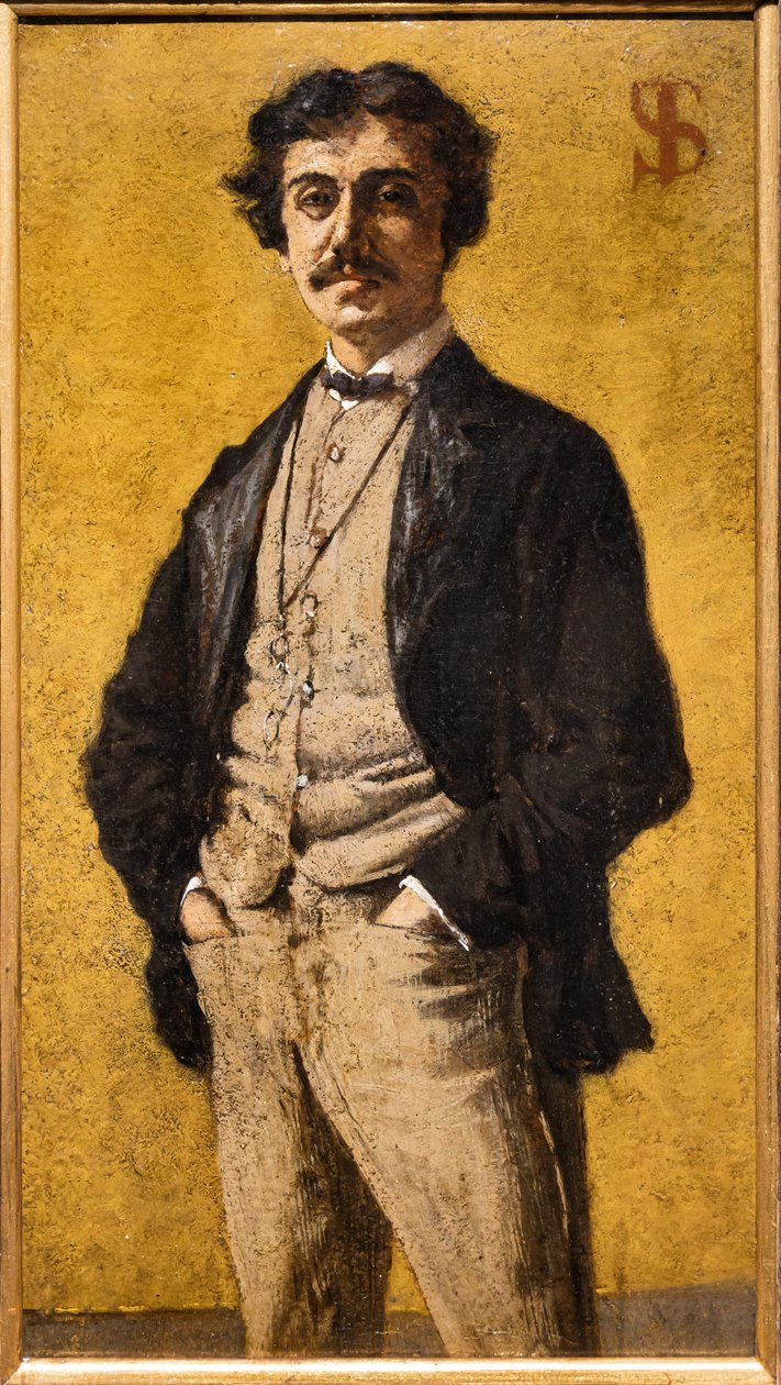 El retrato de Maurizio Angeli de Telemaco Signorini