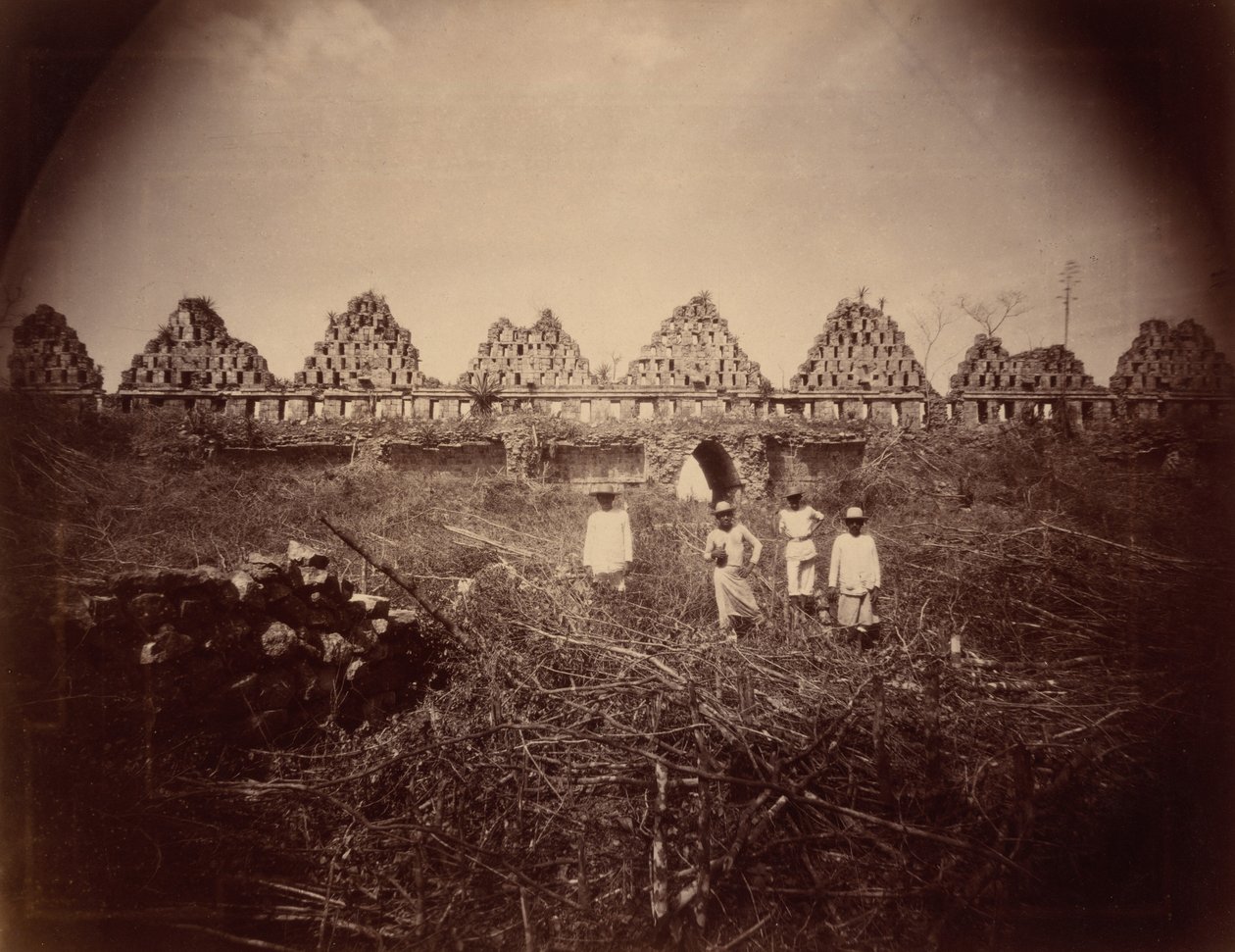 El Palacio de las Palomas, Uxmal,1893 (foto) de Teoberto Maler