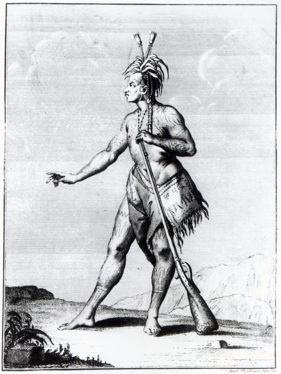 Hombre iroqués, habitante de Canadá de Teodoro Viero