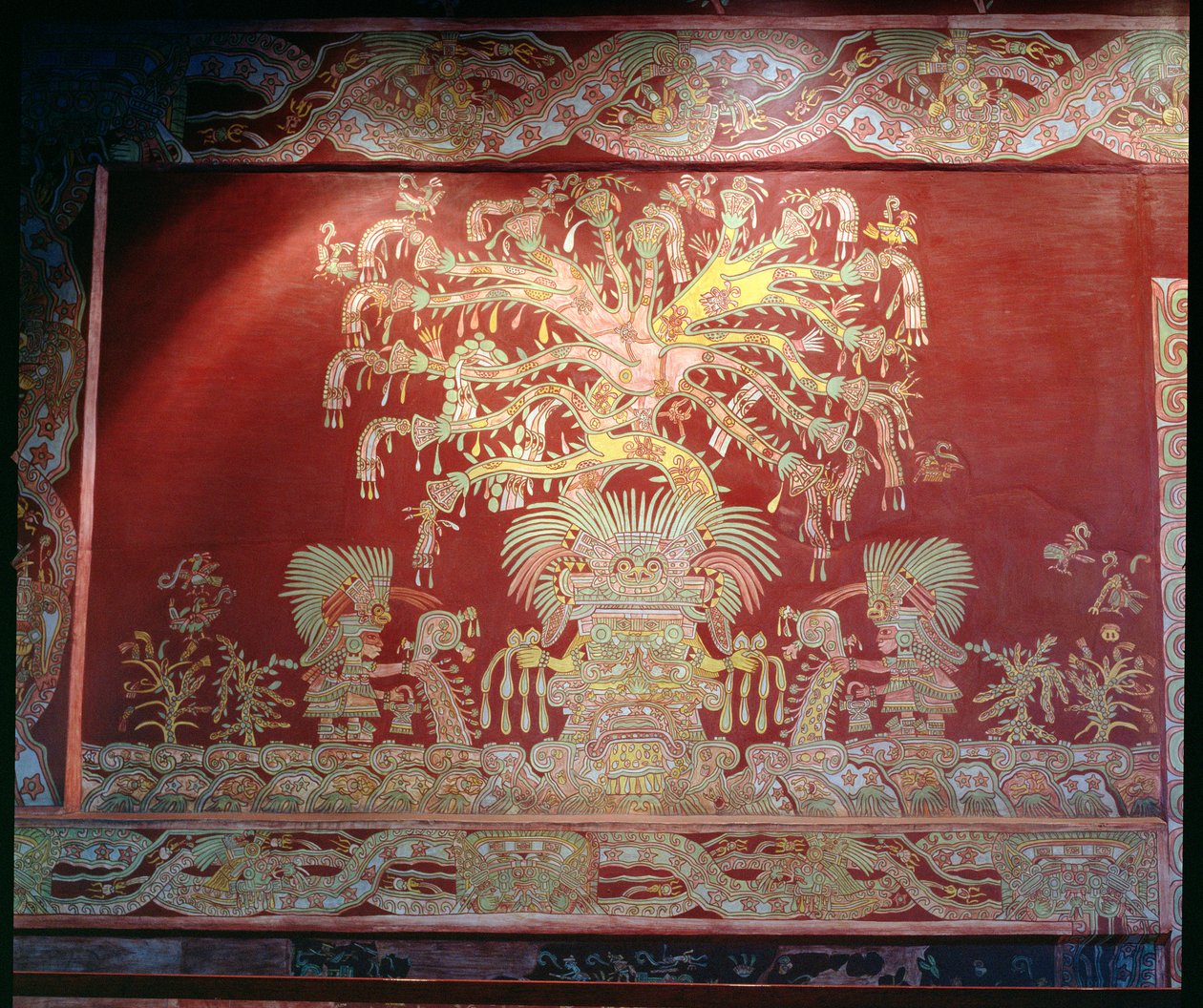 Reproducción del fresco del Palacio de Tepantitla de Teotihuacan