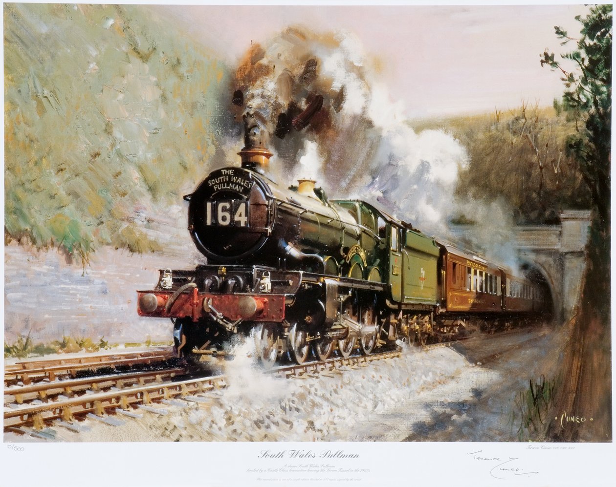 South Wales Pullman, c.1971 (impresión) de Terence Cuneo