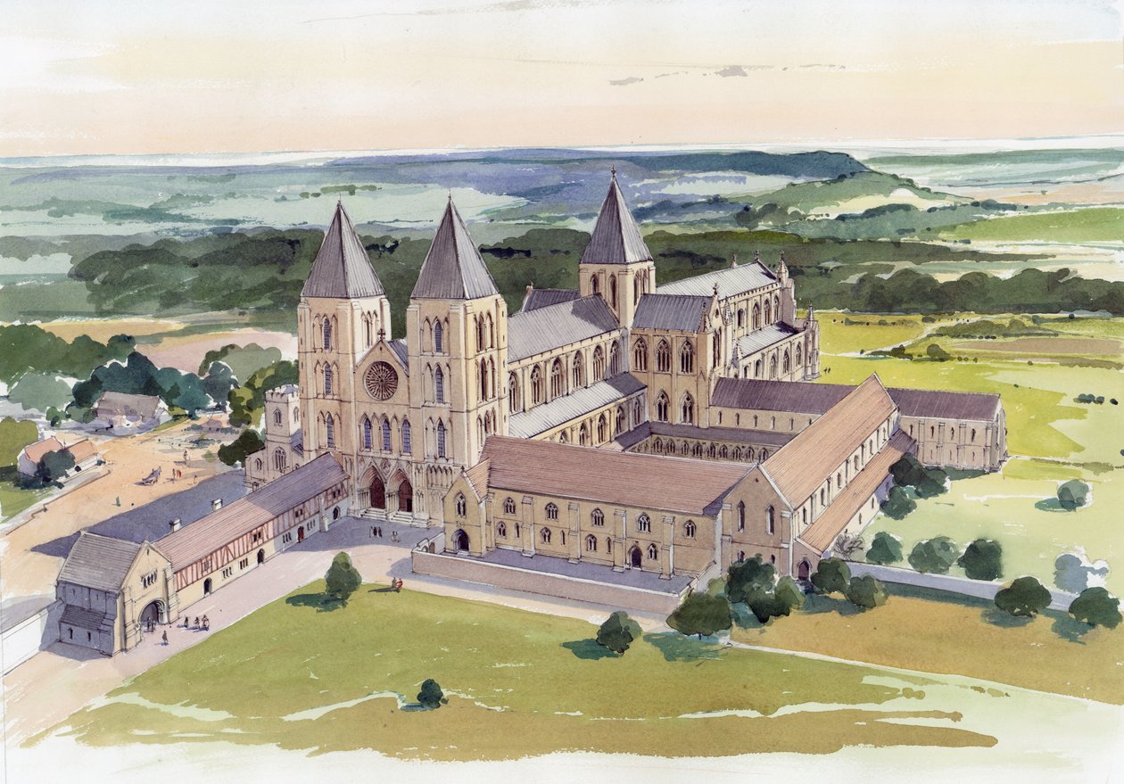 Priorato de Gisborough, Redcar y Cleveland, c. principios del siglo XV, c1995-c2005 de Terry Ball