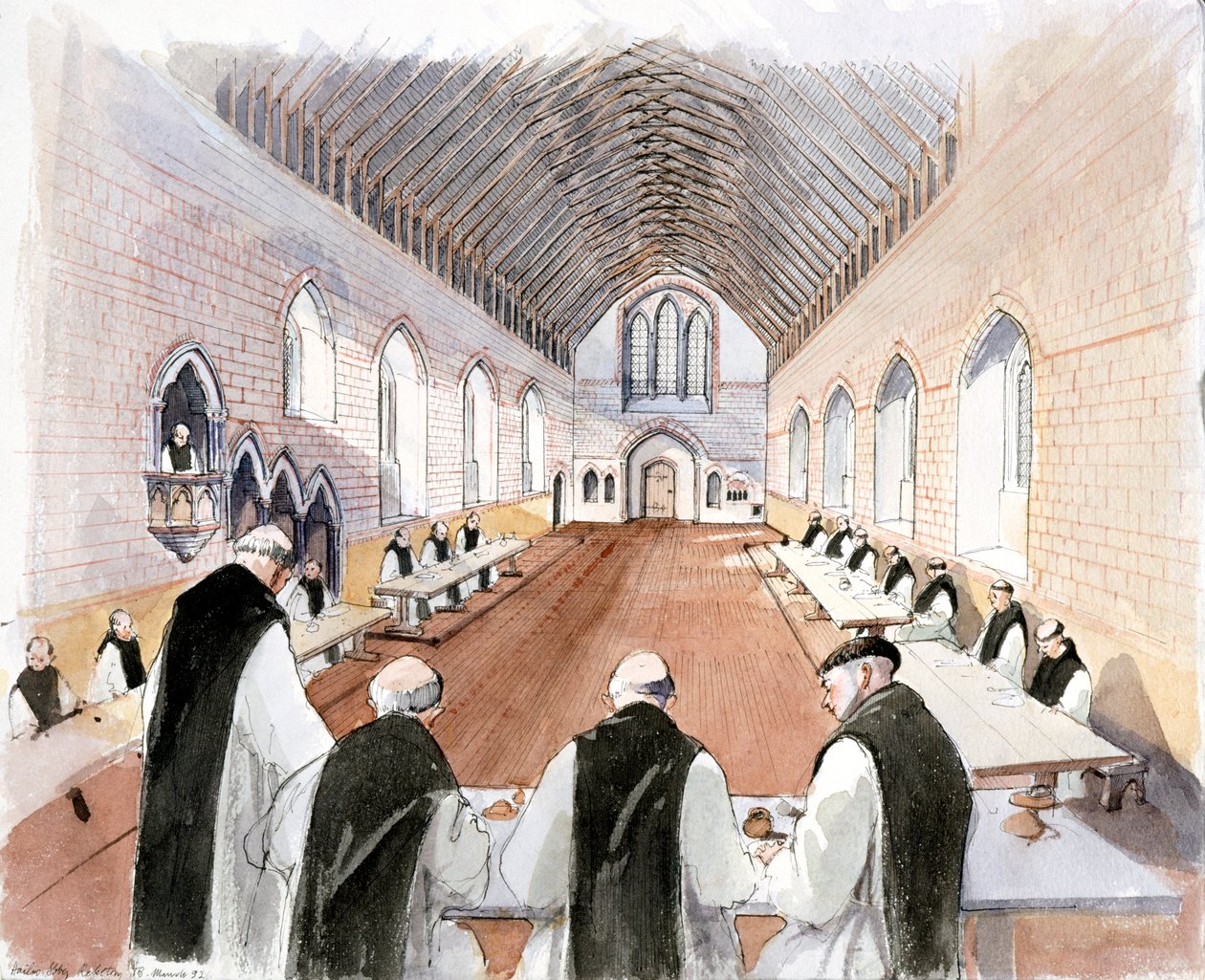 Abadía de Hailes, siglo XIII, c1990-2010 de Terry Ball