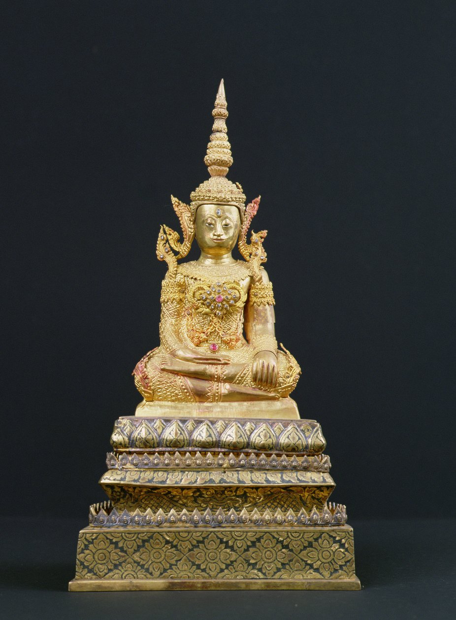 Buda sentado en meditación, Período Rattanakosin de Thai